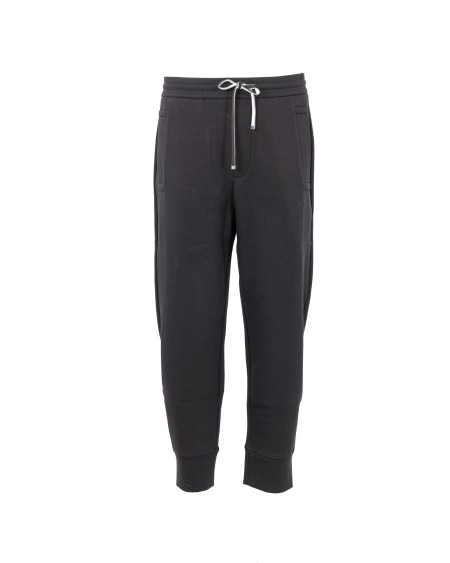 Shop EMPORIO ARMANI  Trousers: Emporio Armani joggers in double jersey.
Jersey.
Logo branding.
drawstring.
High waist.
Three pockets.
Logo patch on the back.
Composition: 76% cotton 18% polyester 6% elastane.
Made in Cambodia.. 8N1P92 1JHSZ -0999